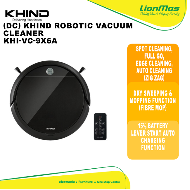 (DC) KHIND robotic VACUUM CLEANER KHIVC9X6A Shopee Malaysia