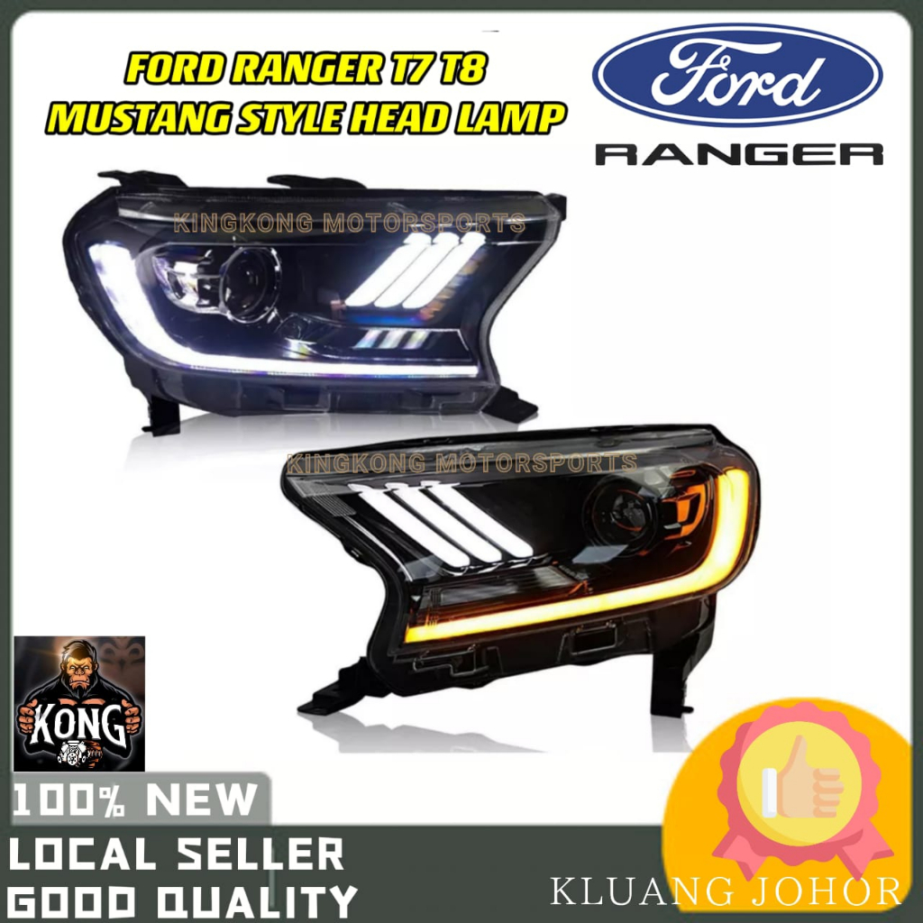 FORD RANGER T7 T8 WILTRACK RAPTOR HEAD LAMP HEAD LIGHT LAMPU DEPAN ...