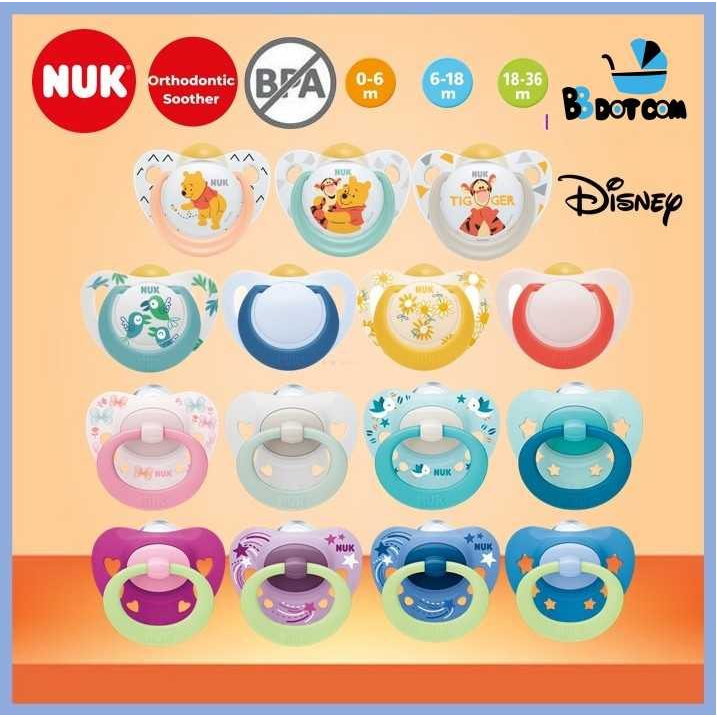 NUK Puting Orthodontic Latex / Silicone Soother / Pacifier Happy Kids