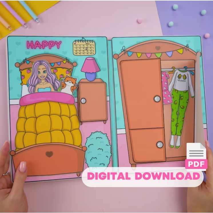 PDF] Paper House KM Happy Home Printable Preschool Kids Activity ...
