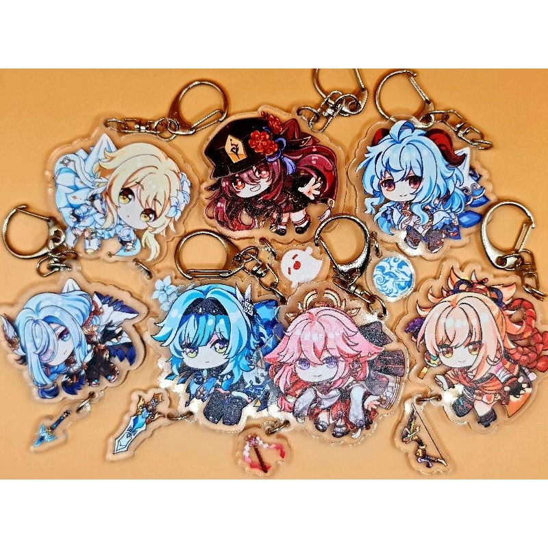GENSHIN IMPACT SET 2(KEYCHAINS) | Shopee Malaysia