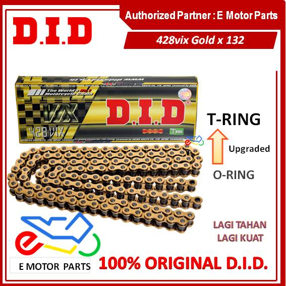 DID TRING 428VIX VT 114 122 132 TRING UPGRADE FROM O RING SEALED CHAIN