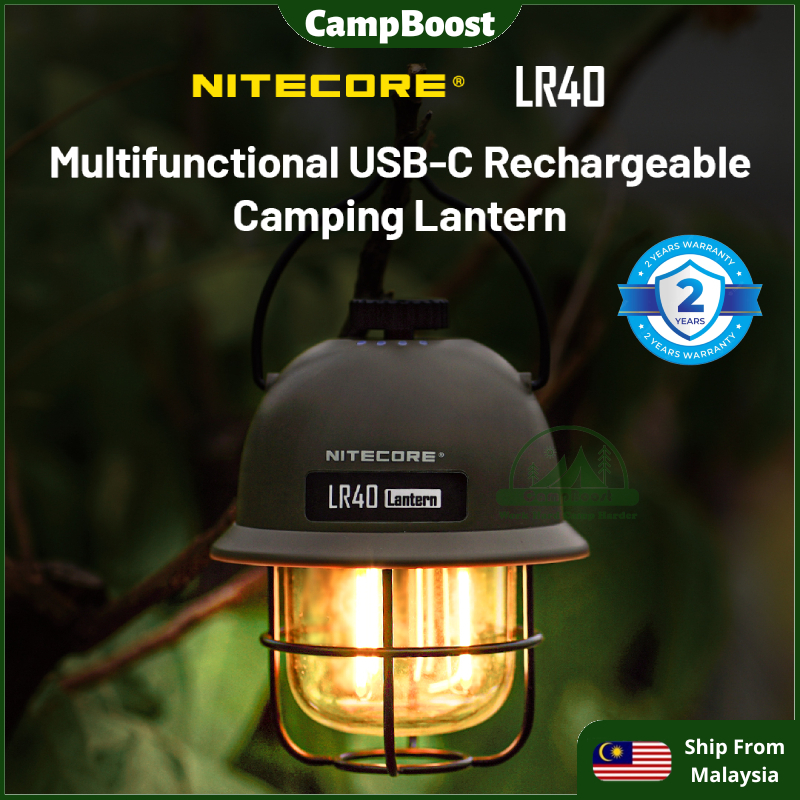 CampBoost Nitecore LR40 Multifunctional Rechargeable Camping Lantern ...