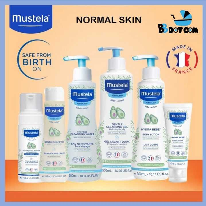 Set (shampooing/150ml + crème/40ml) - Mustela Bebe