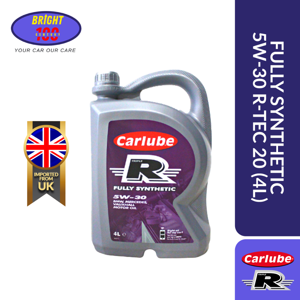 Carlube TRIPLE R fully synthetic engine oil 5W30 RTEC 20 (4L
