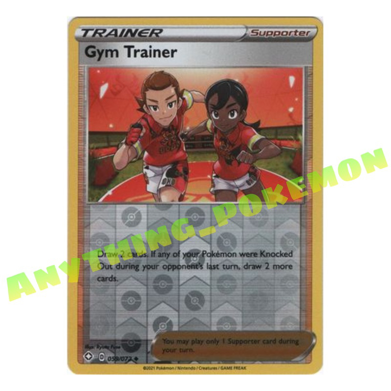 Pokemon Trainer Card - Gym Trainer (158/195), (059/072) - NORMAL/REVERSE  HOLO | Shopee Malaysia