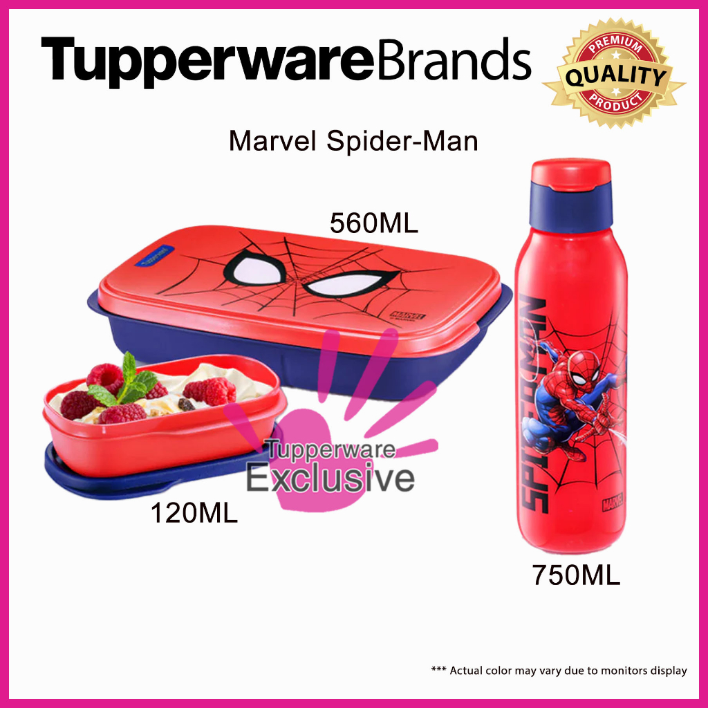 Marvel SpiderMan Foodie Buddy SpiderMan Eco Bottle Tupperware Spider