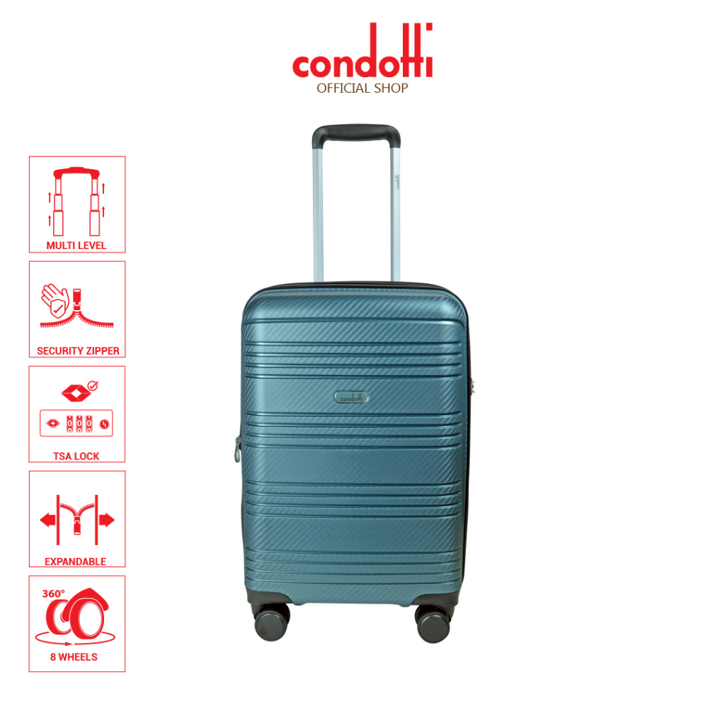 Condotti store luggage blue