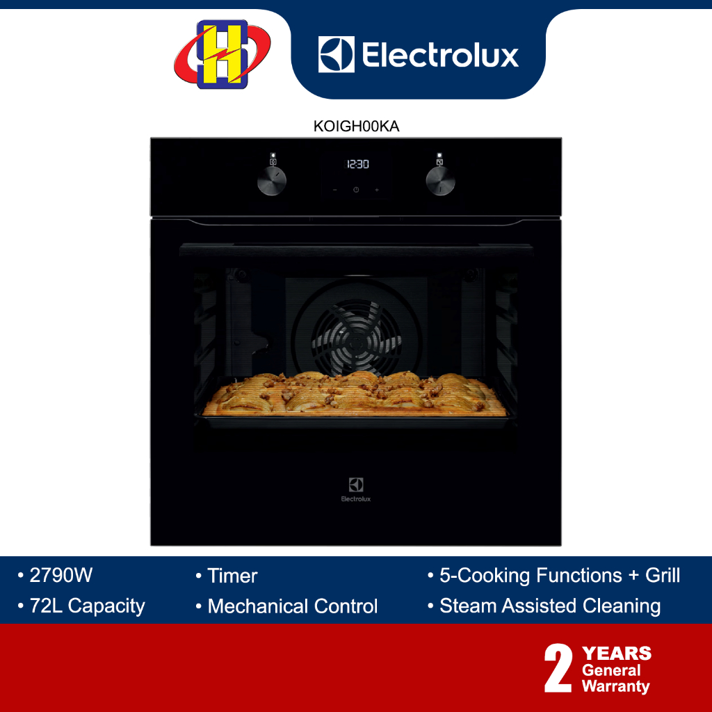 Electrolux Builtin Oven (60cm/72L) MultiCooking Conventional Oven