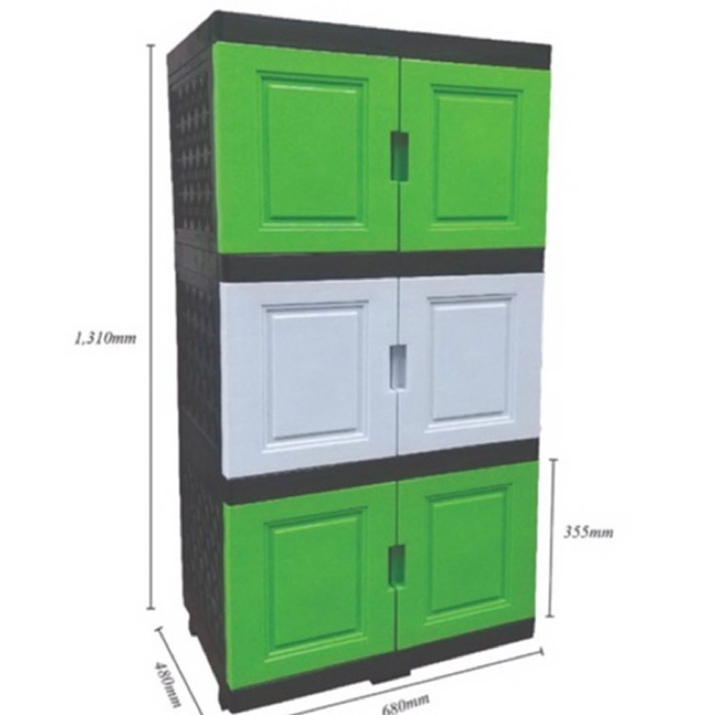 EAGLE DIY Plastic Storage Wardrobe/ Almari Baju/ Pakaian