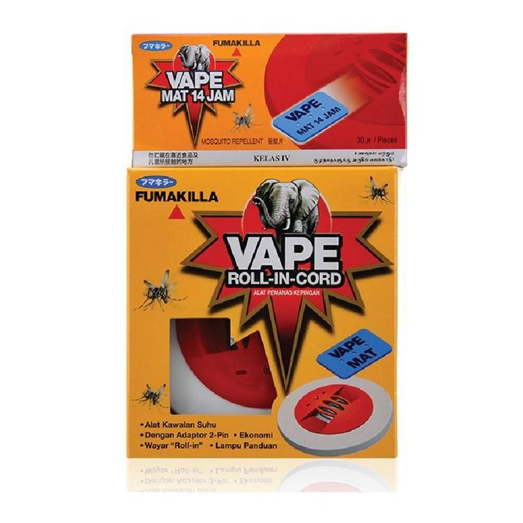 FUMAKILLA VAPE ROLL-IN-CORD FOC 30PCS MAT | Shopee Malaysia