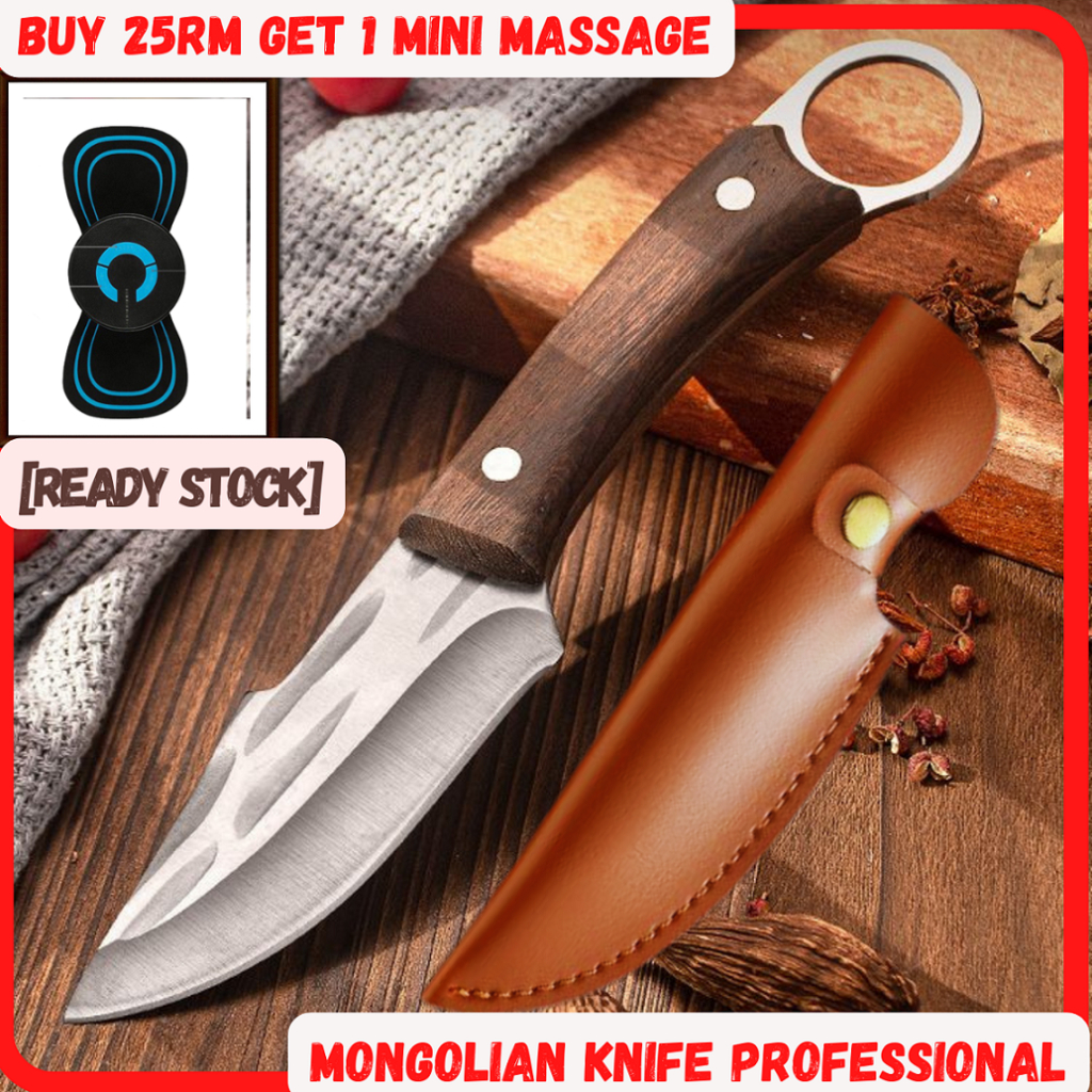 MONGOLIAN KITCHEN KNIFE / 3 LAYER ANTI-RUST KNIFE Super Sharp