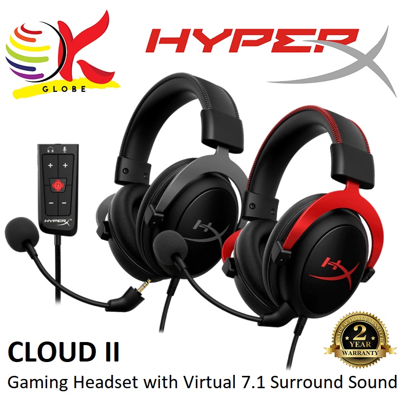 HYPER-X HYPERX CLOUD II / CLOUD III WIRED GAMING HEADPHONE HEADSET WITH ...