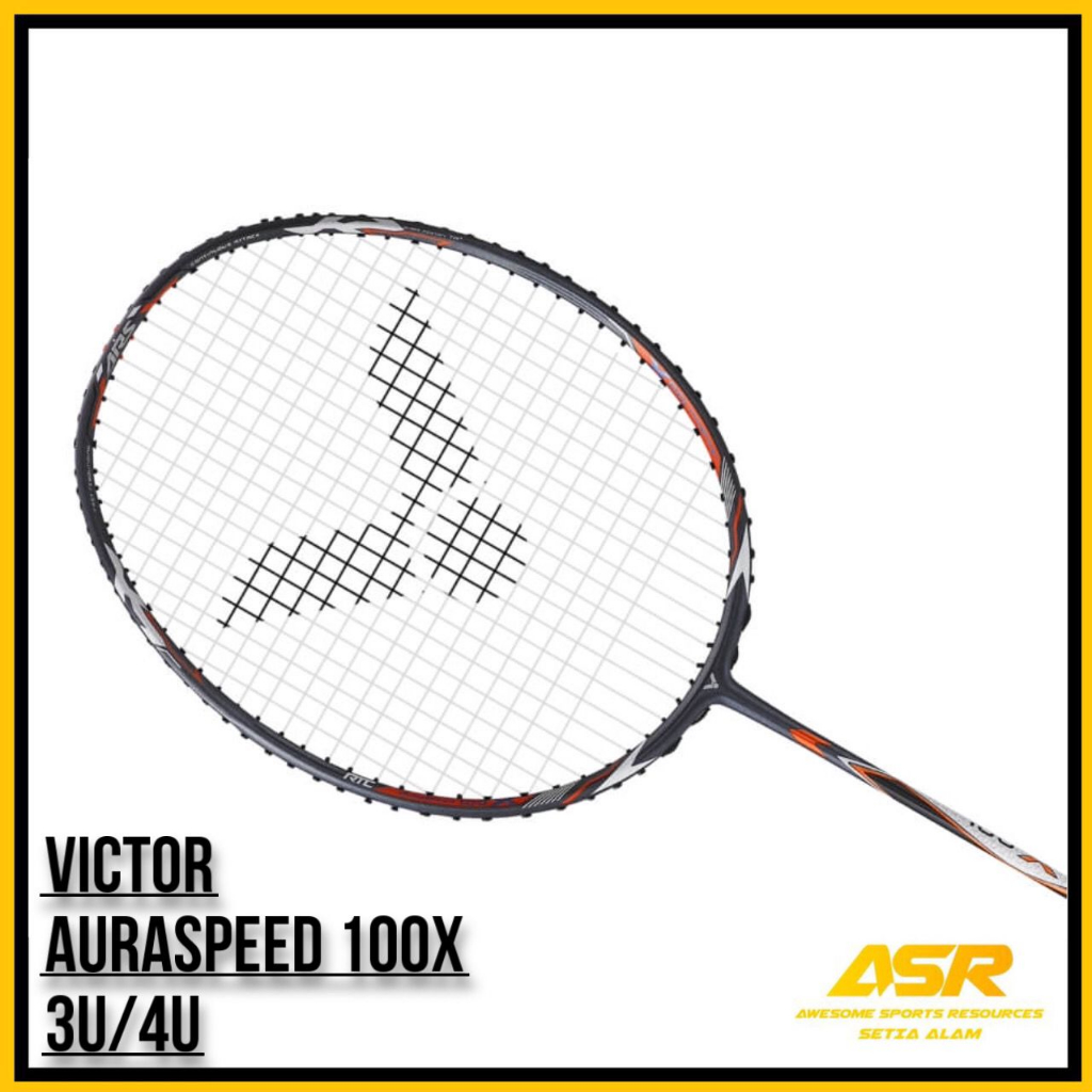 Victor Badminton Racket Auraspeed 100X ( Free Tali Victor VBS66 Nano ...