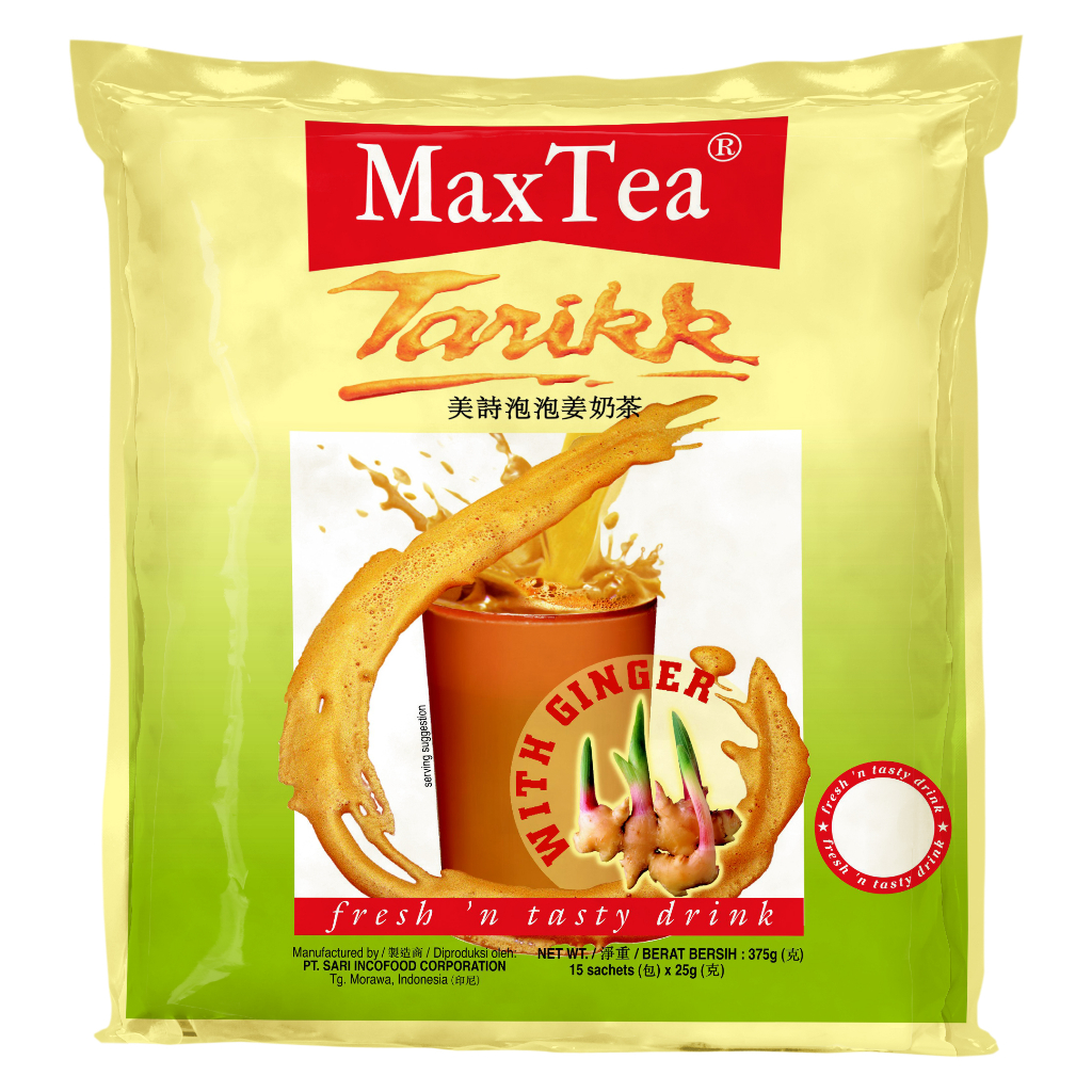 MaxTea Tarikk Ginger 15s x 25g. | Shopee Malaysia