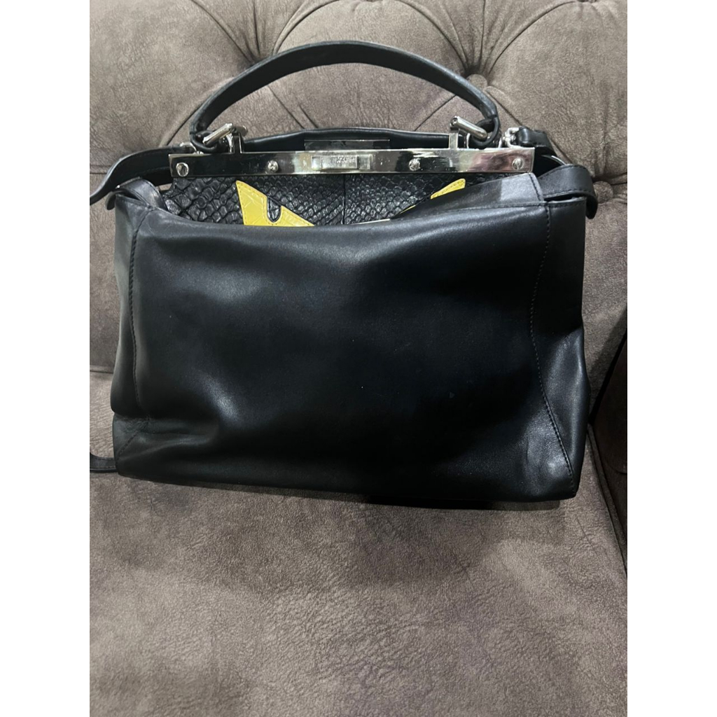 FENDI Peek A Boo Messenger Bag Unisex Shopee Malaysia