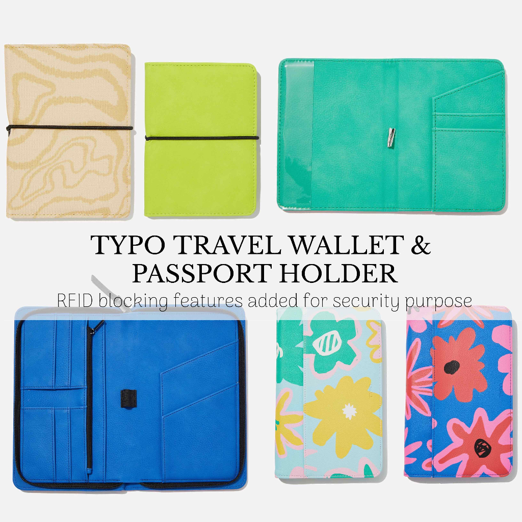 TYPO Travel / Passport Holder, Travel Wallet With RFID Blocking