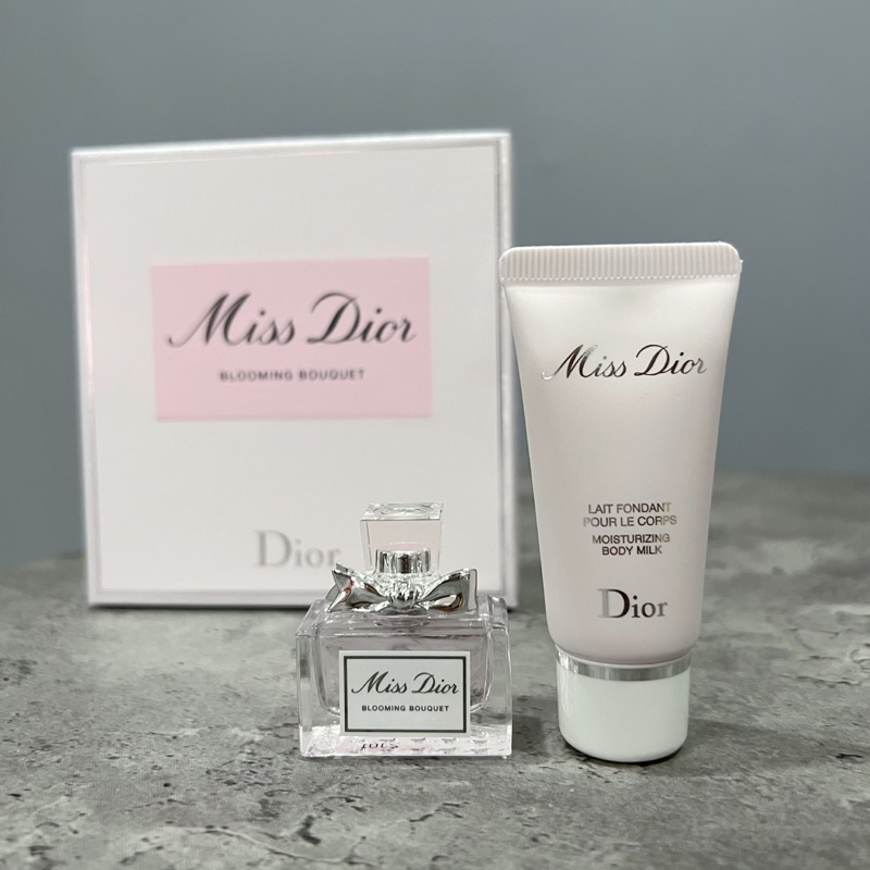 MISS DIOR Blooming Bouquet EDT Perfume & Body Milk Lotion Gift Set ...