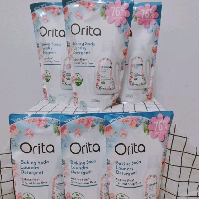 ORITA Baking Soda Laundry Detergent Refill Pack 1200g Shopee Malaysia