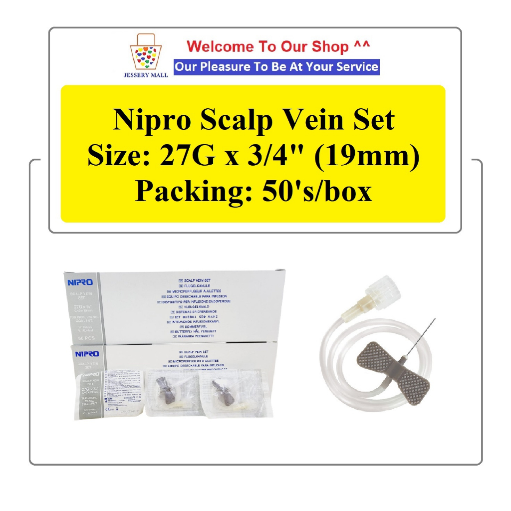 Nipro Scalp Vein Set 27G x 3/4