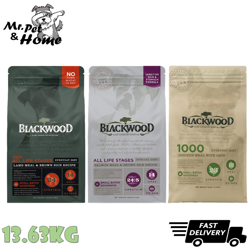 Blackwood Dog Dry Food 13.63KG ( Lamb , Salmon , 1000 Chicken ) Pet