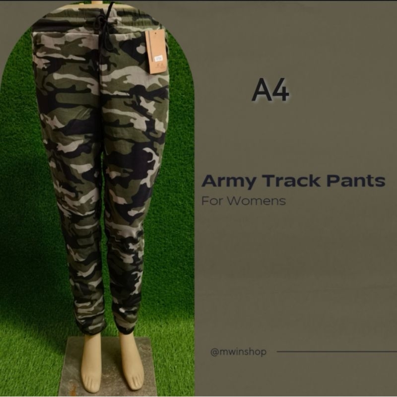 Mwin Shop Army Track Pants For Women s Shopee Malaysia