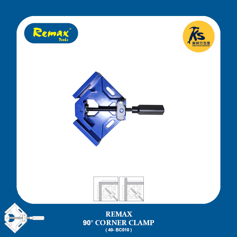 REMAX TOOLS 90° Corner Clamp 68mm Jaw Opening 98mm Jaw Width ( 40 ...