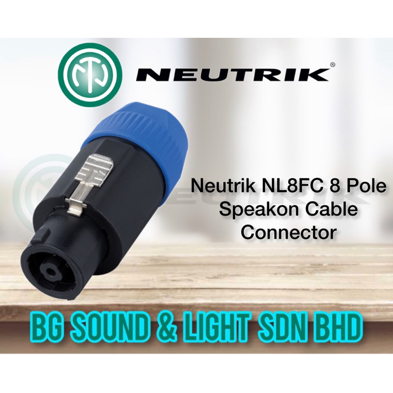 Neutrik NL8FC 8 Pole Speakon Cable Connector | Shopee Malaysia