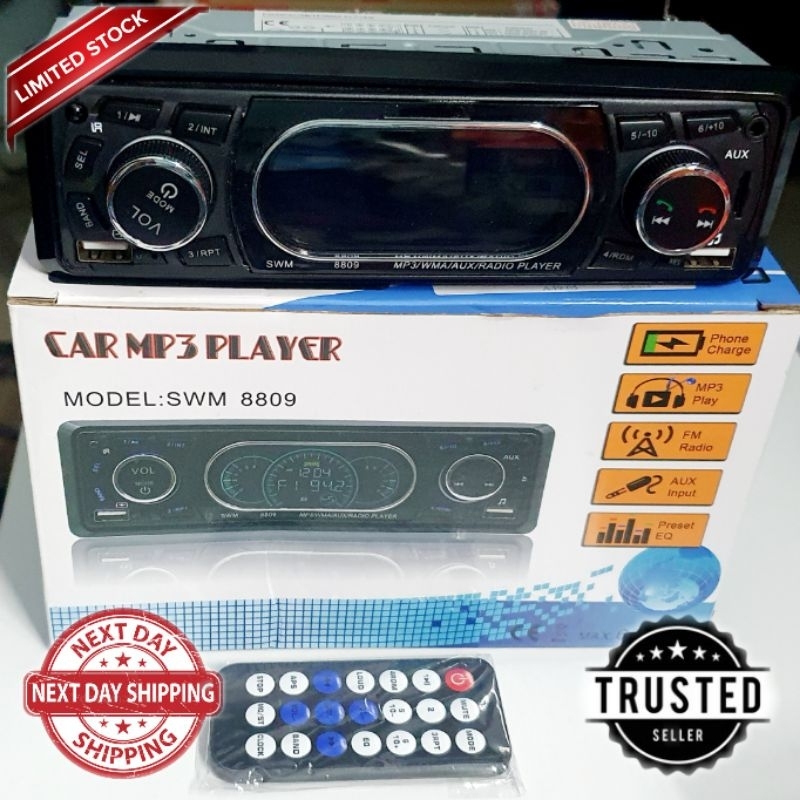 Bluetooth Radio Stereo FM MP3 Player Car Audio Radio Viva Kelisa Axia