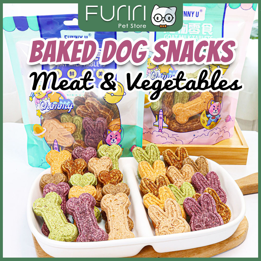 Furiri 400g Baked Meat Pie Snacks Cute Rabbit Bone Shape For Dogs Beef