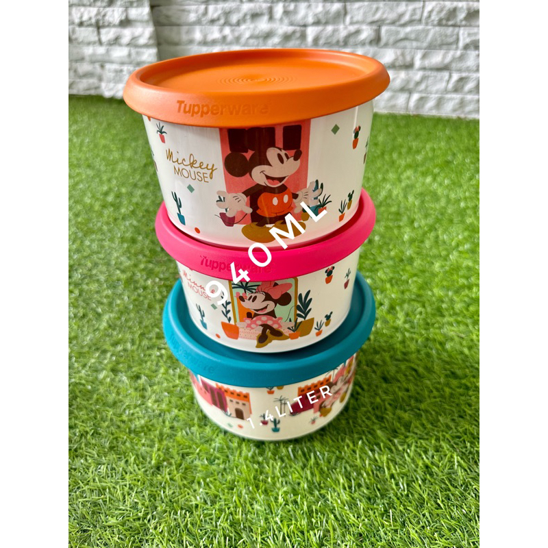 tupperware canister mickey ( 1 set 3 pcs) | Shopee Malaysia