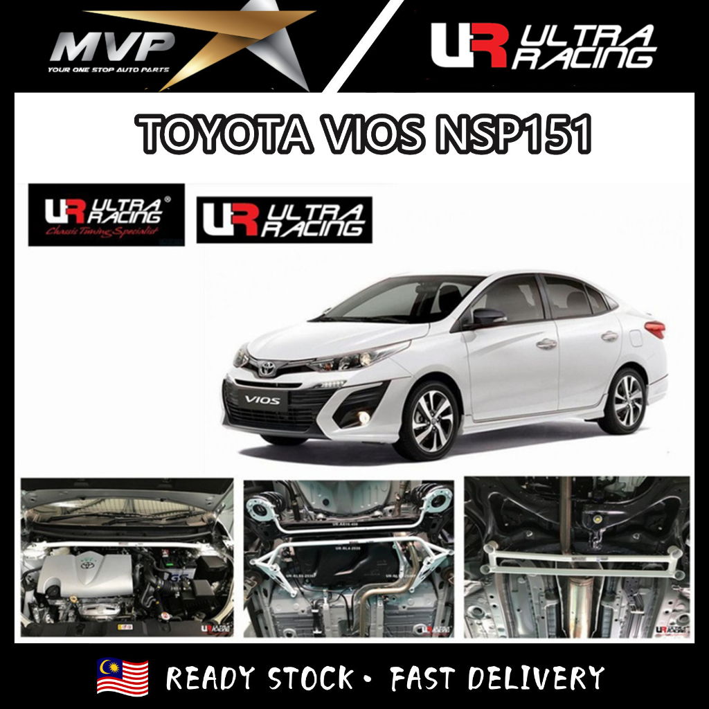 Toyota Vios NSP151 1.5 2WD 7 Speed CVT ( 20182021 ) Ultra Racing Bar