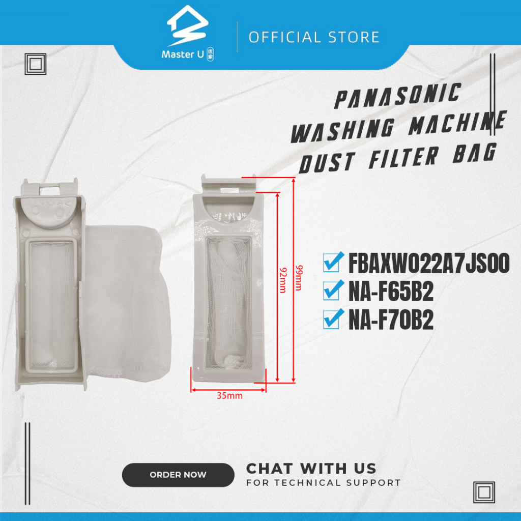 PANASONIC Dust Filter Bag Washing Machine Model : [ FBAXW022A7JS00 / NA ...