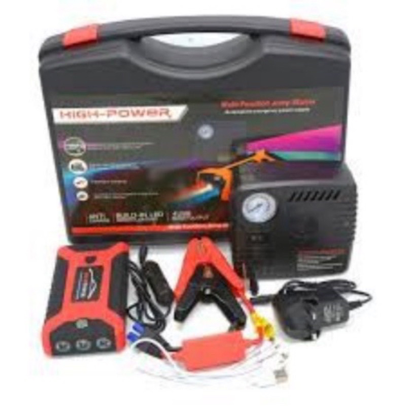 thumbnail image 2 of 99800mAh Portable Car Jump Starter Power Bank With LED Light & Safety Clamps 2 of 5