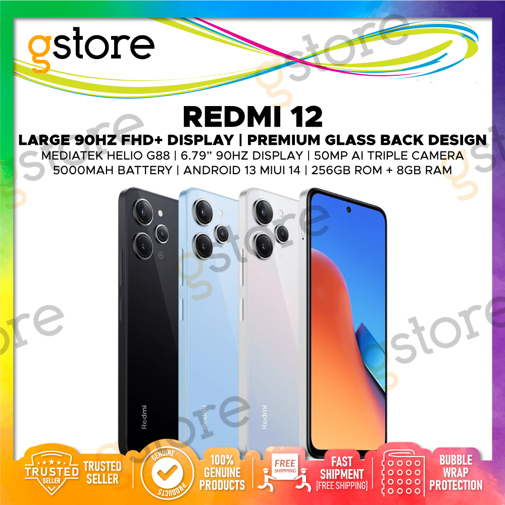 [Malaysia Set] Redmi 12 (256GB ROM 8GB RAM) 1 Year Xiaomi Malaysia