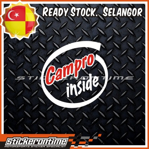 Car Sticker CAMPRO inside Gen2 Waja Persona Savvy Iriz Proton R3 neo ...