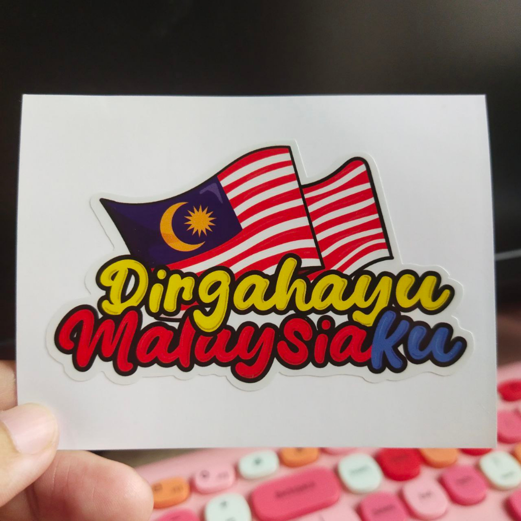 Sticker dirgahayu Malaysia ku | Shopee Malaysia