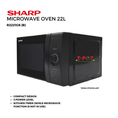 Basic Microwave Oven R-2221G(K) 22L (B) | Shopee Malaysia