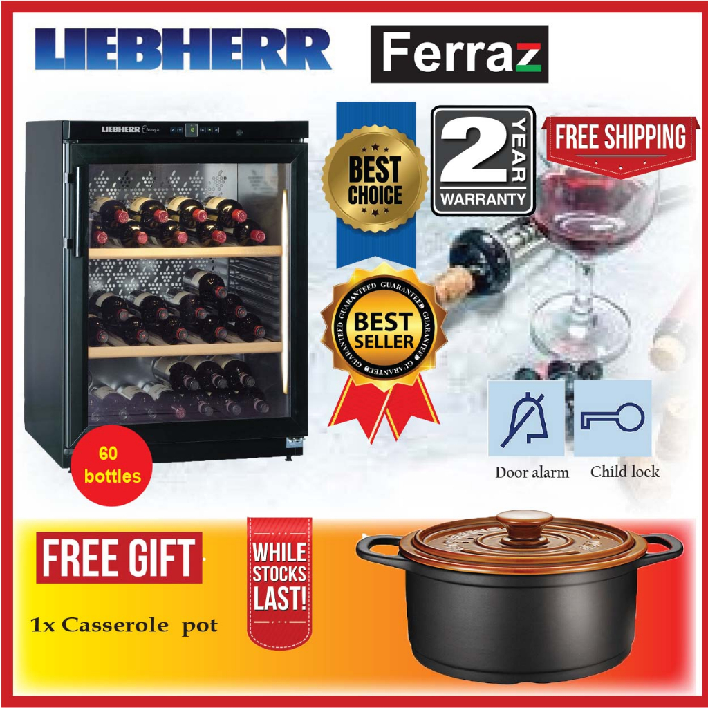 LIEBHERR WKB1712 Wine Chiller / WKB1712 Barrique Wine Cellar 60 Bottles / Vintec Wine Chiller