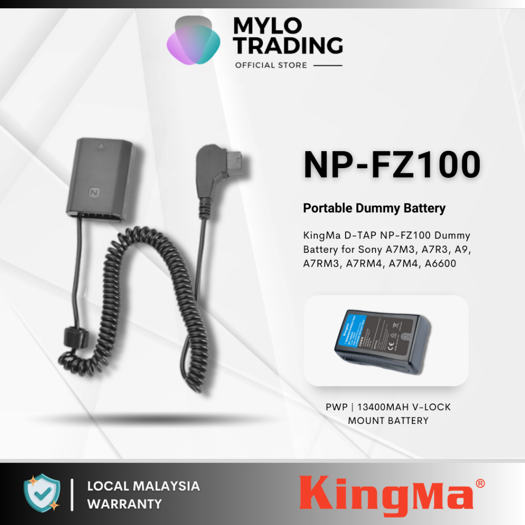 Fotga Cavo Alimentazione Estensibile Per Batteria Dummy NP-FZ100 – Adattatore DC Per Sony A7III A7RIII A9