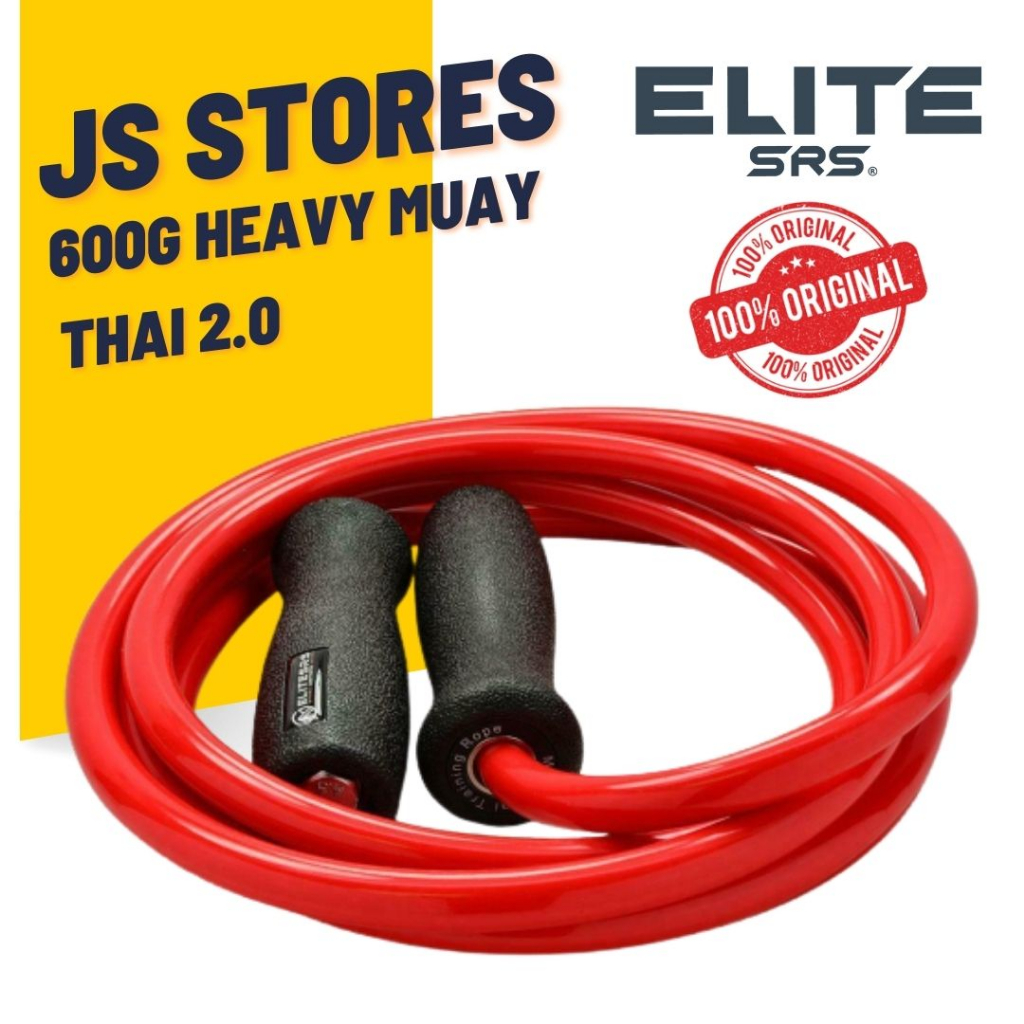 🇺🇲ELITE SRS 600g HEAVY MUAY THAI 2.0 ROPE Weighted Jump Rope