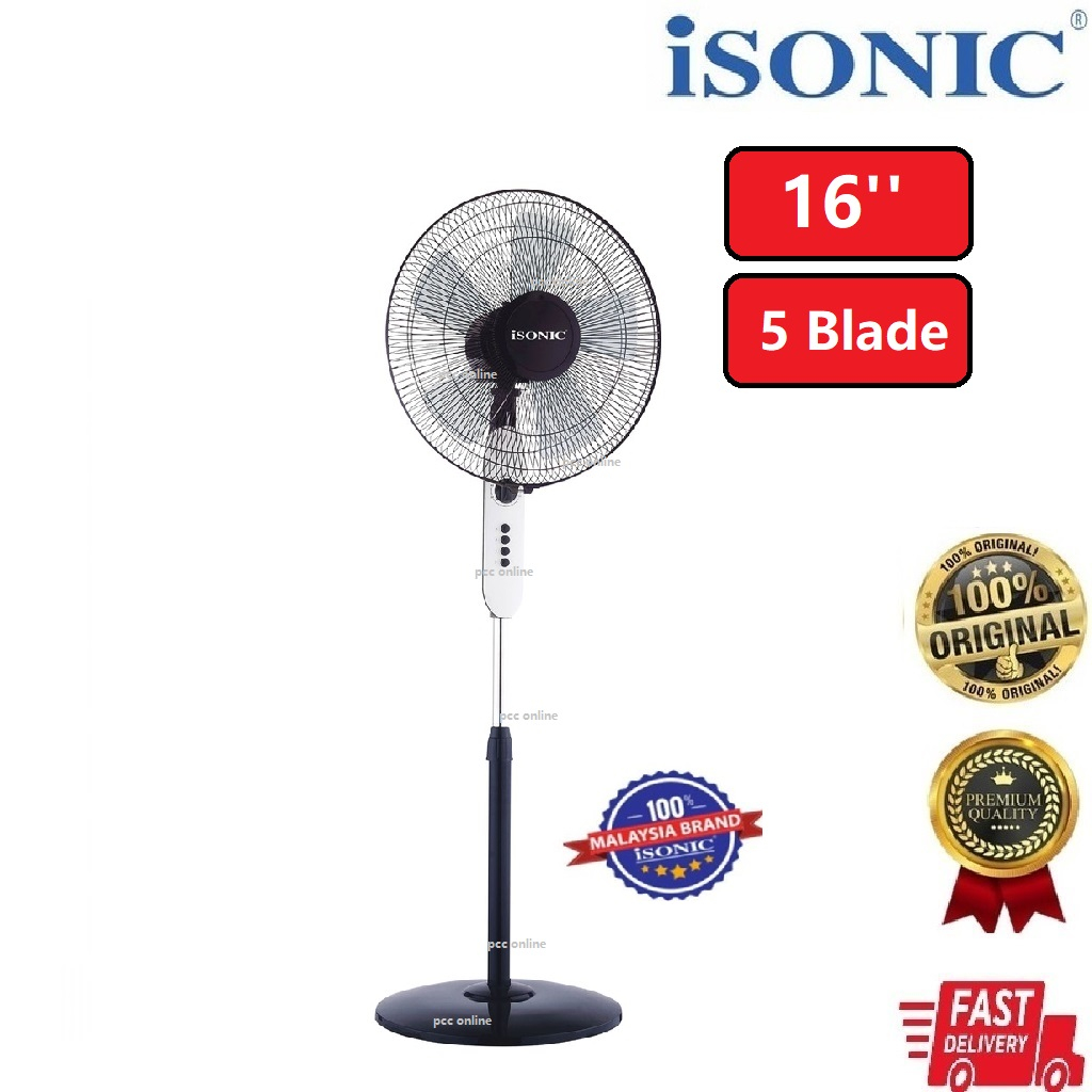 ISONIC CTF-SF16A STAND FAN 16''|KIPAS BERDIRI (5 BLADE) | Shopee Malaysia