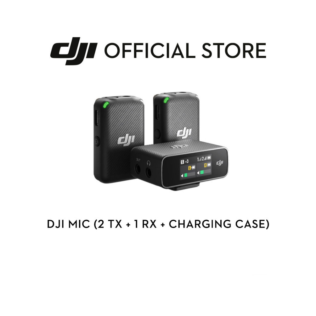 DJI Mic 2Person Compact Digital Wireless Microphone System for