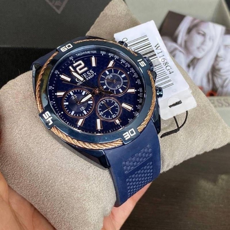 Authentic Guess W1168G4 Surge Chronograph Wrist Men s Watch Shopee Malaysia