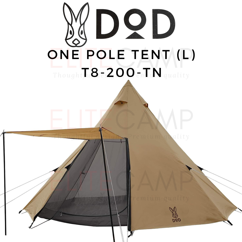 DOD One Pole Tent Large 8 people T8-200-BK T8-200-TN Camping