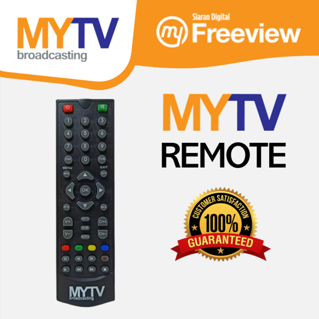 MYTV Remote Controller | MyTV Broadcasting MyFreeView Alat Kawalan Jauh ...