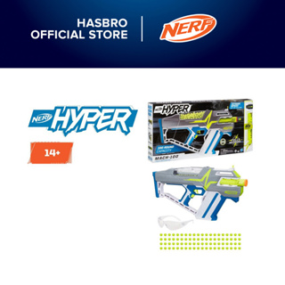 NERF Hyper Mach-100 Fully Motorized Blaster, 80 Hyper Rounds