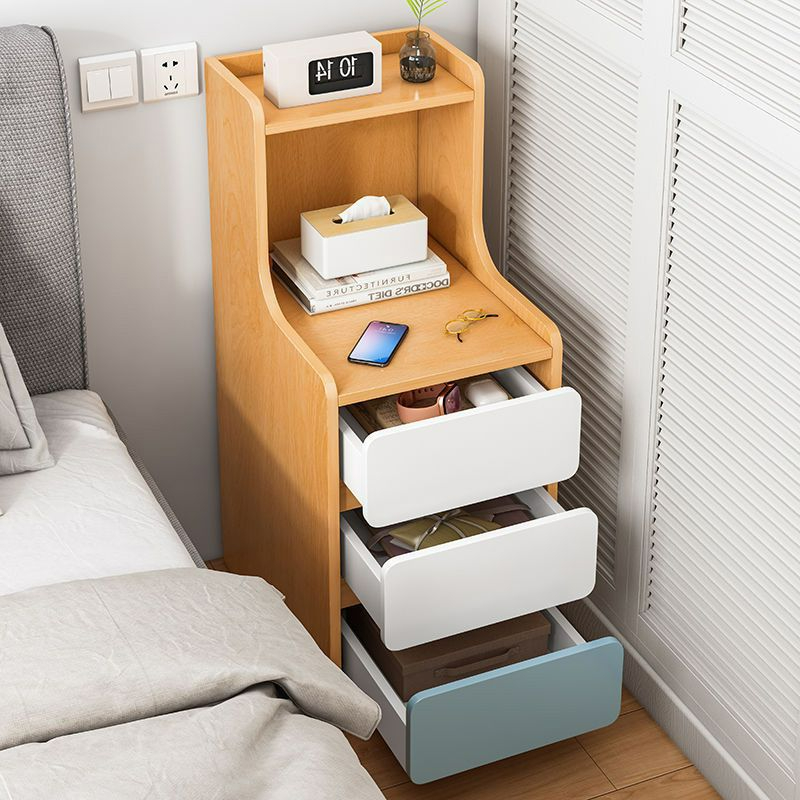 Ultra Narrow ThreeDrawer Bedside Table Modern Simple Small Bedroom