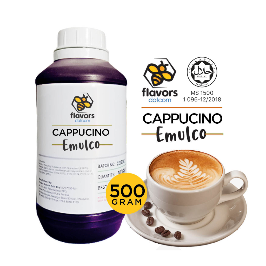 [HALAL] Flavors Dotcom - Cappucino Emulco (500gm/250gm) | Shopee Malaysia