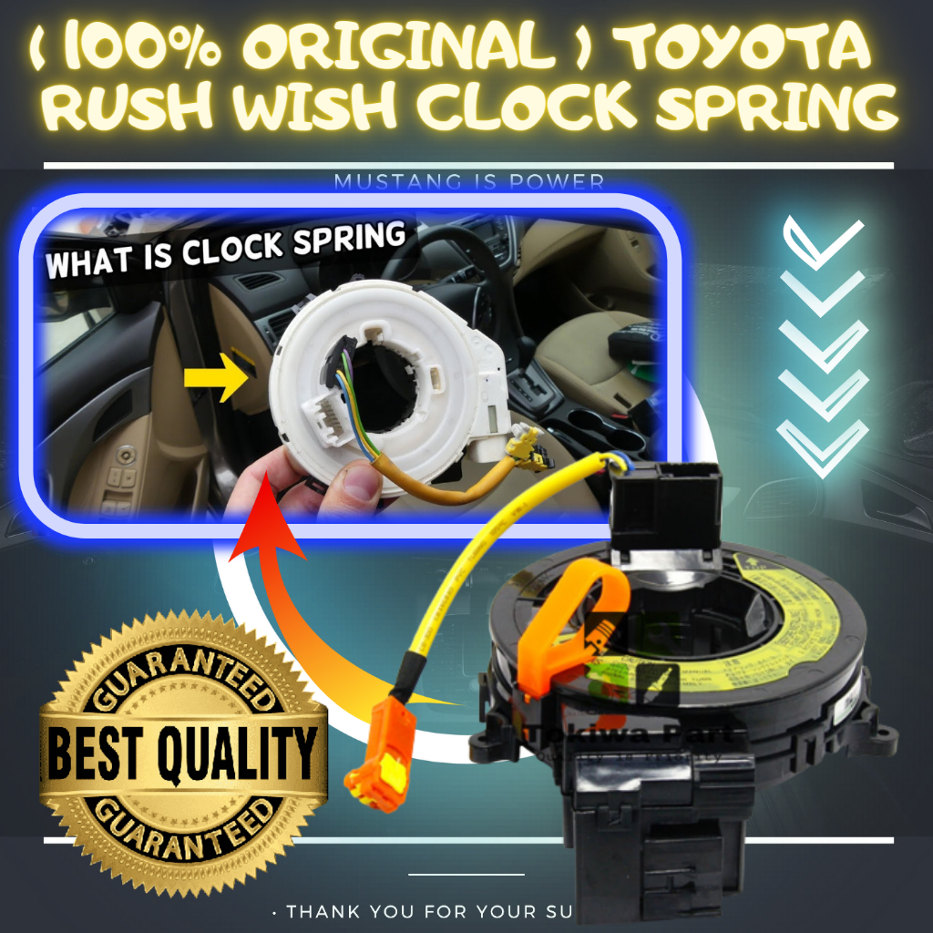 [ 100% ORIGINAL ] TOYOTA VIOS NCP42 CAMRY ACV30 RUSH WISH CLOCK SPRING ...